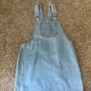 Denim overall dress size small